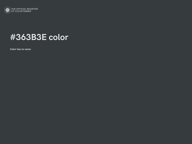 #363B3E color image