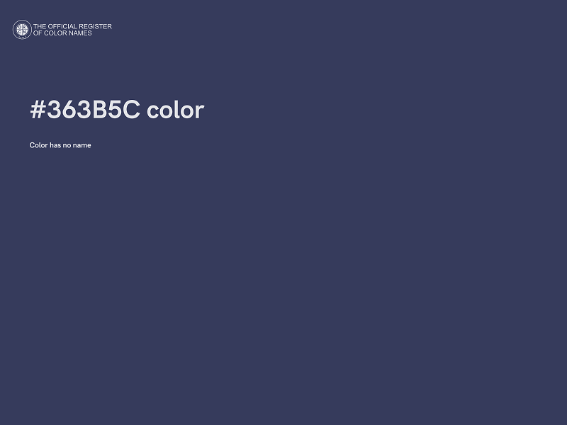 #363B5C color image