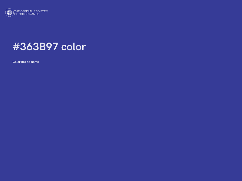 #363B97 color image