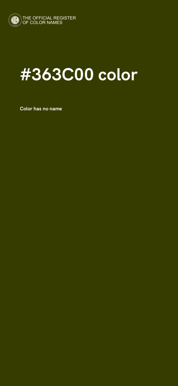 #363C00 color image