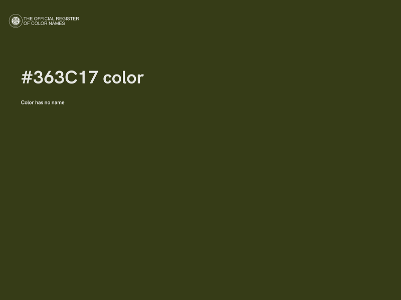 #363C17 color image