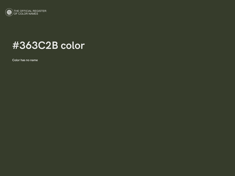 #363C2B color image