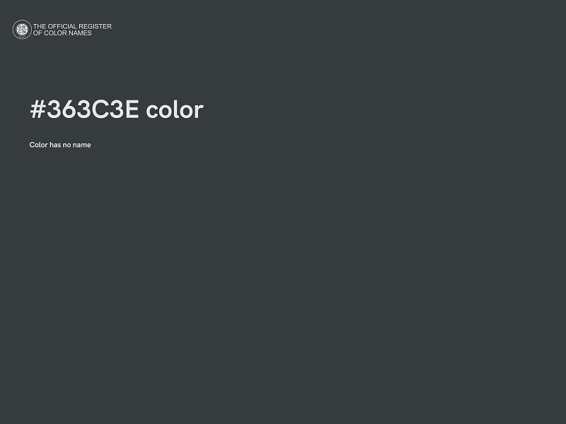 #363C3E color image