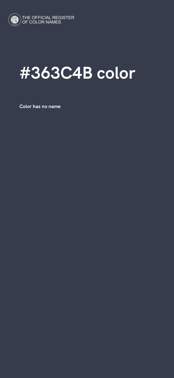 #363C4B color image