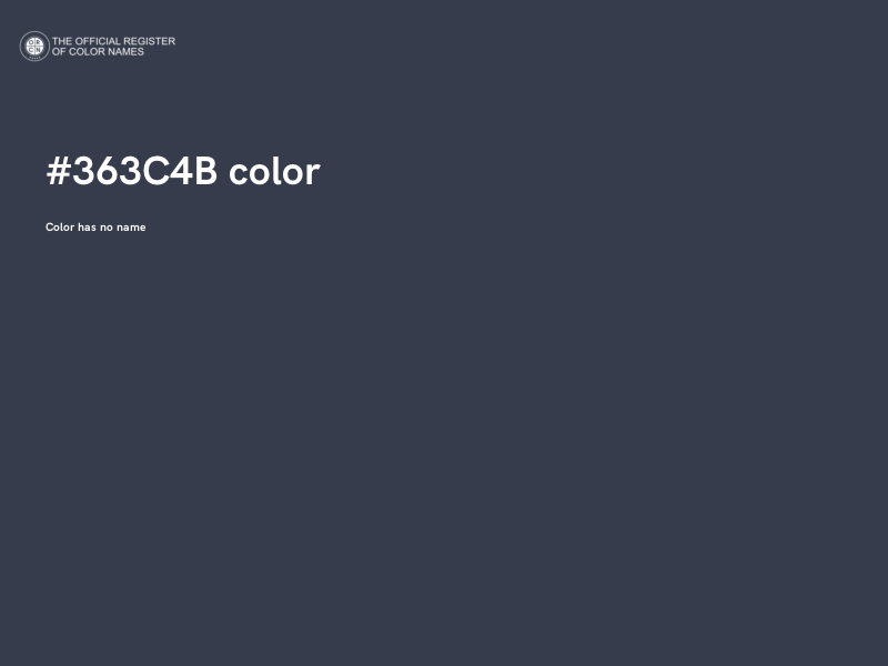 #363C4B color image