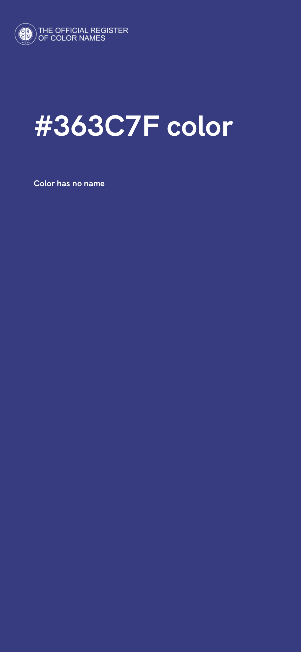 #363C7F color image