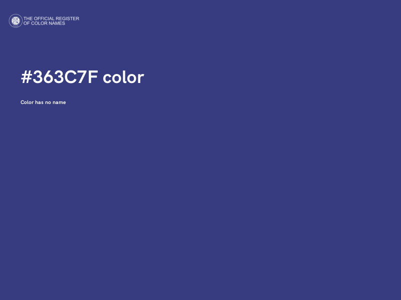 #363C7F color image