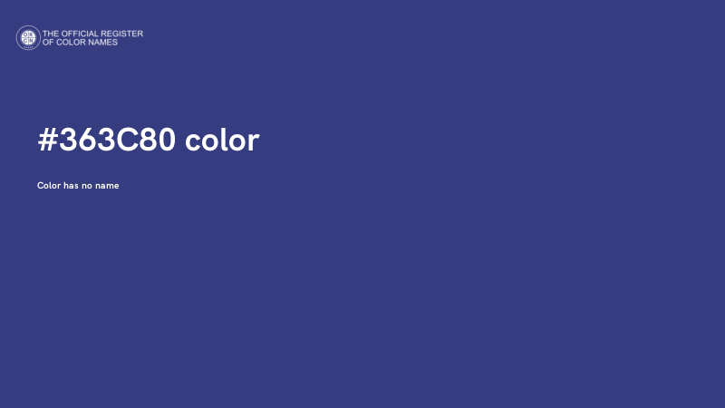 #363C80 color image