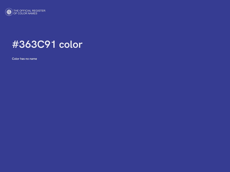 #363C91 color image