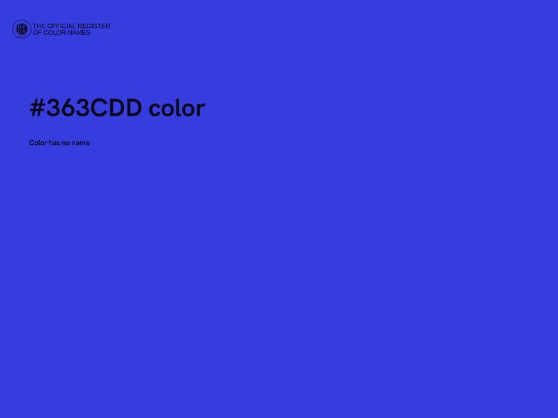 #363CDD color image