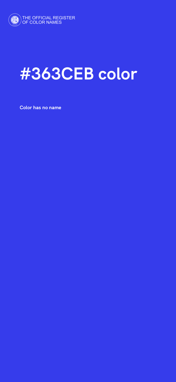 #363CEB color image