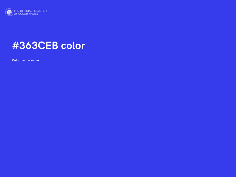 #363CEB color image