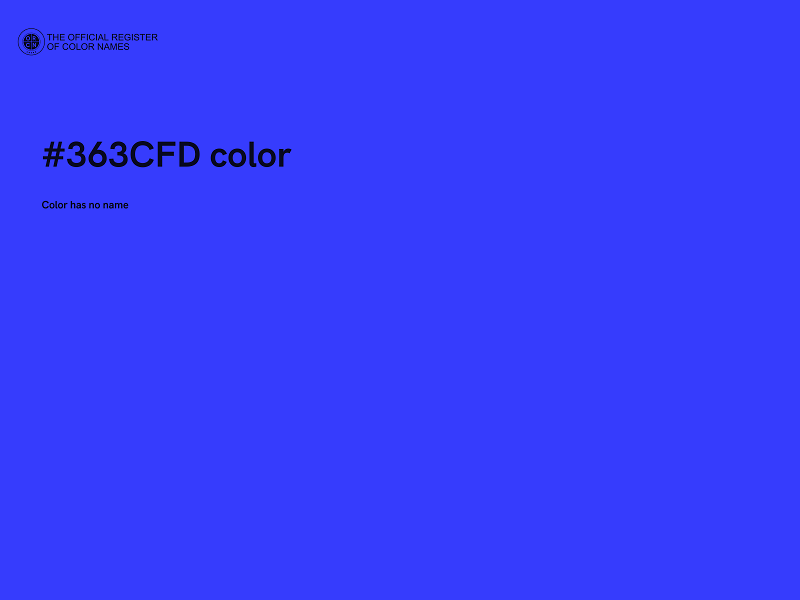 #363CFD color image