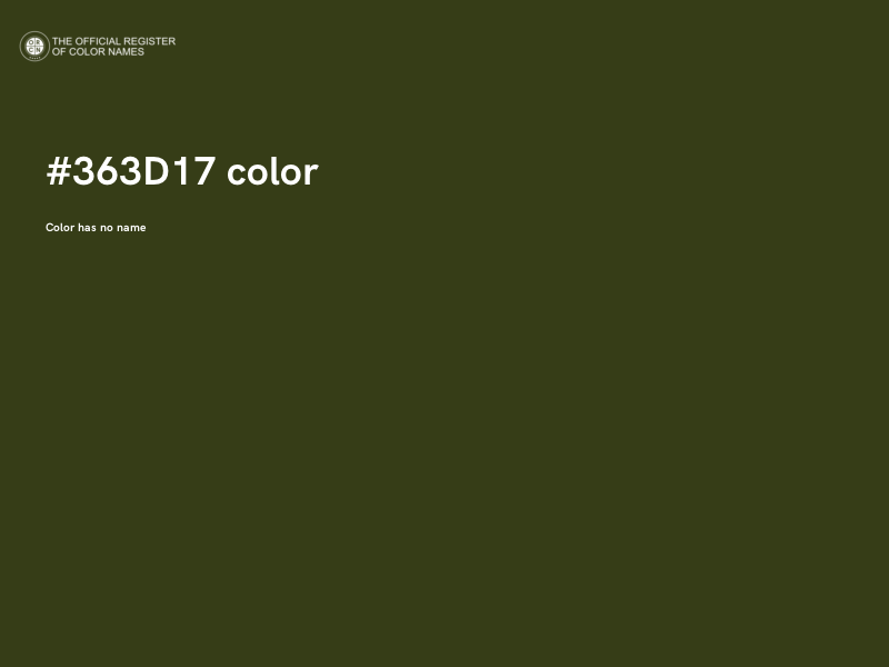 #363D17 color image