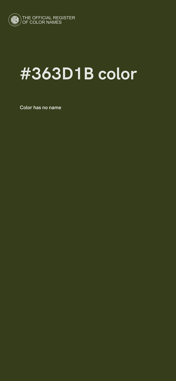 #363D1B color image