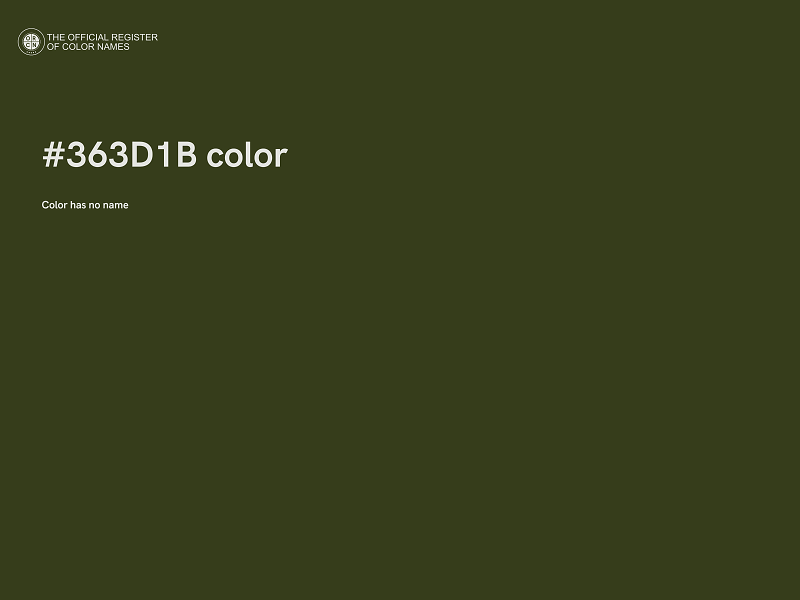#363D1B color image