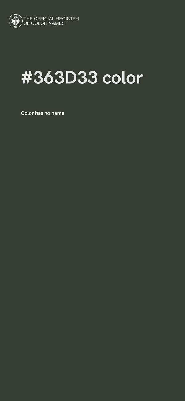 #363D33 color image