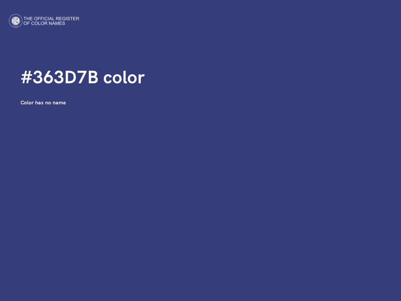 #363D7B color image