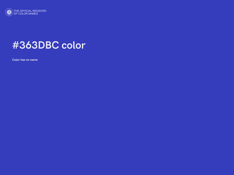 #363DBC color image