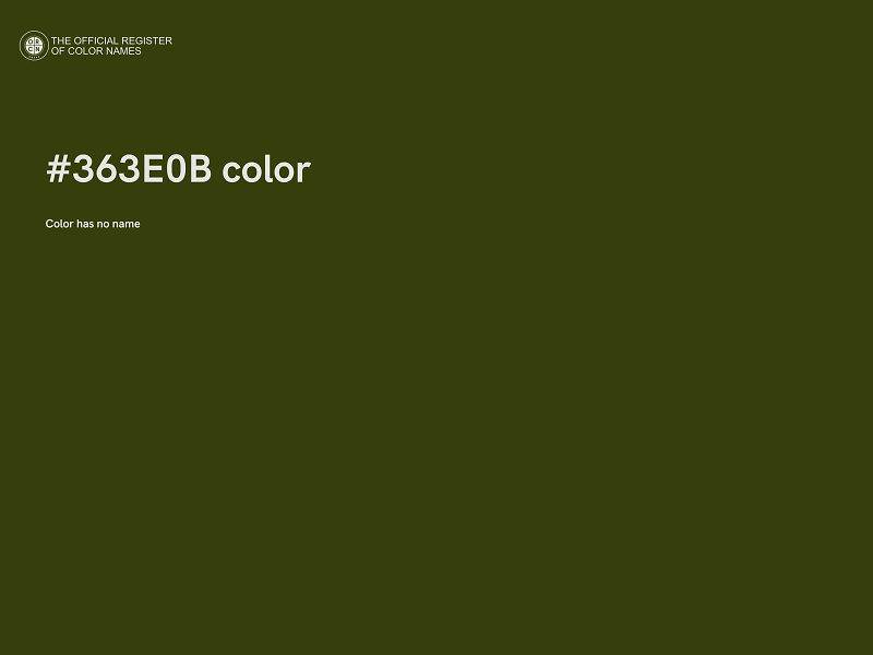 #363E0B color image