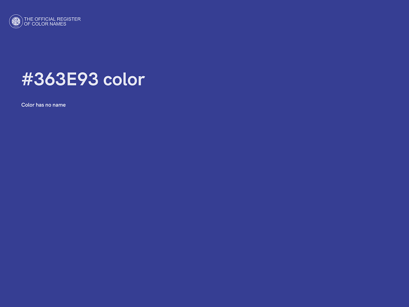 #363E93 color image