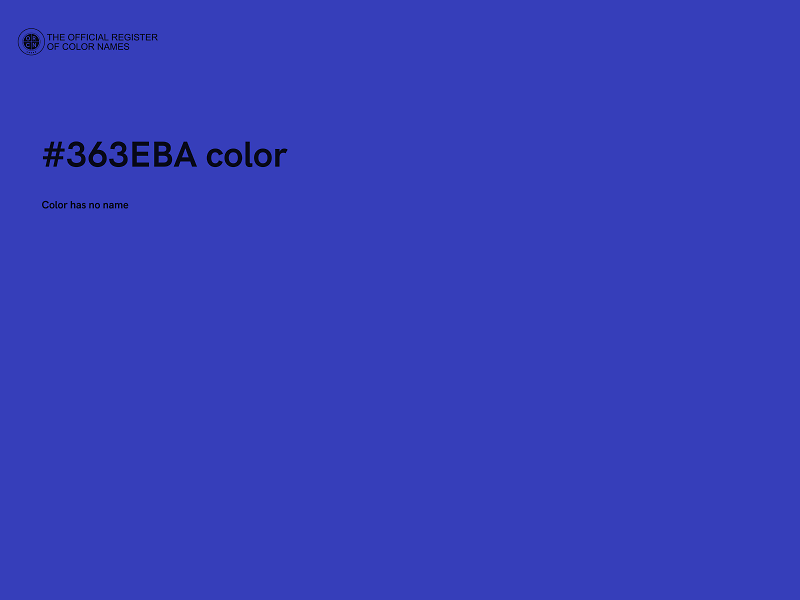 #363EBA color image