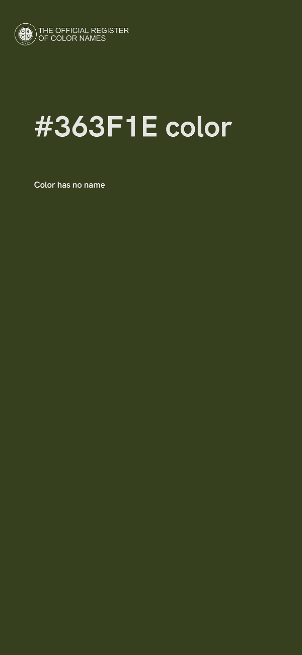 #363F1E color image