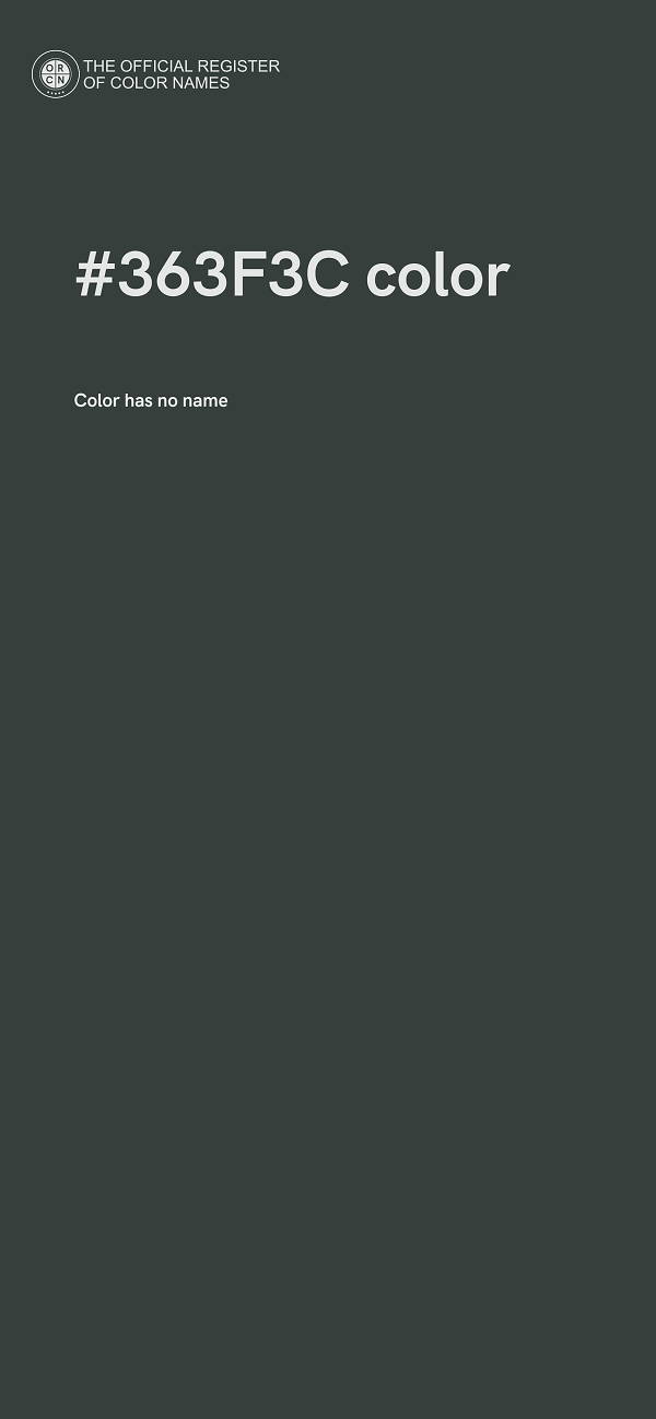 #363F3C color image