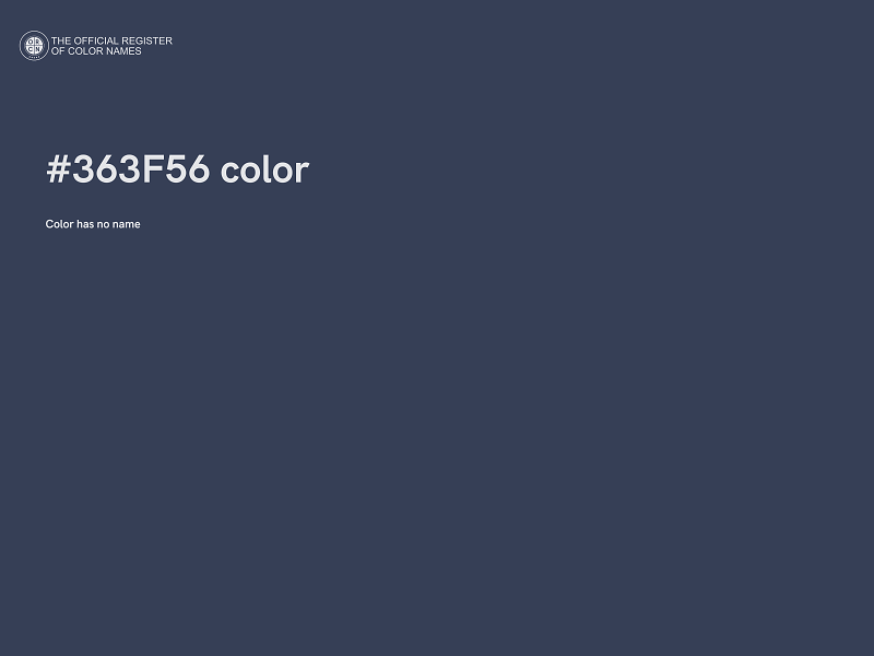 #363F56 color image