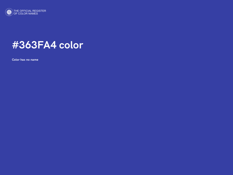 #363FA4 color image
