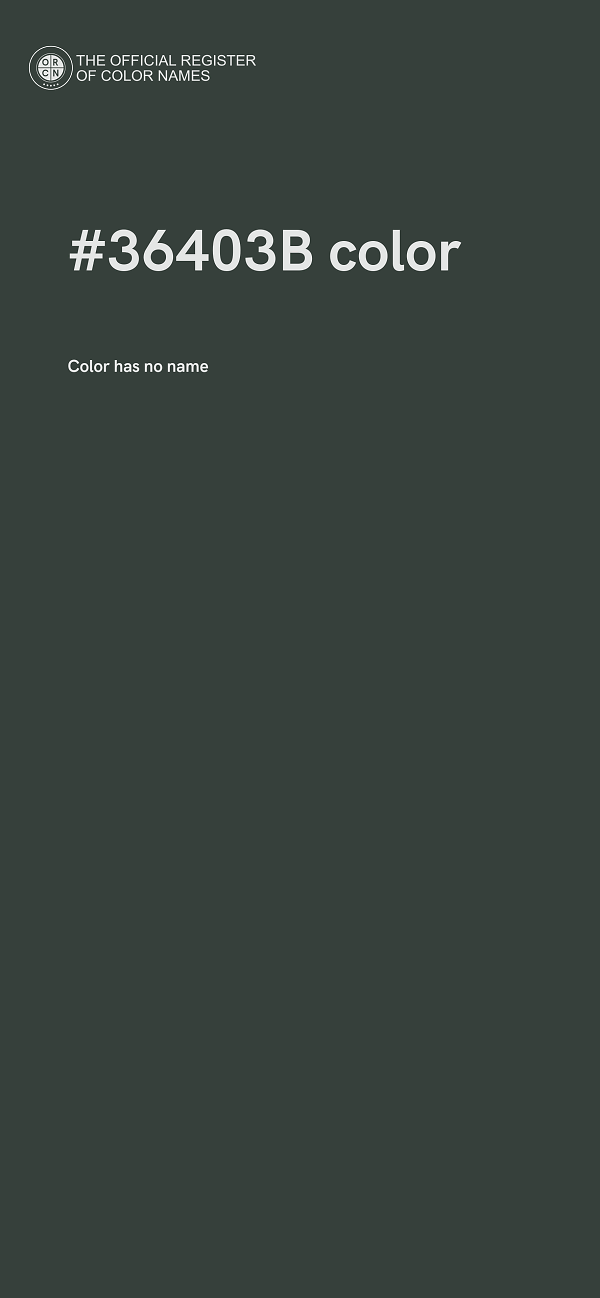 #36403B color image