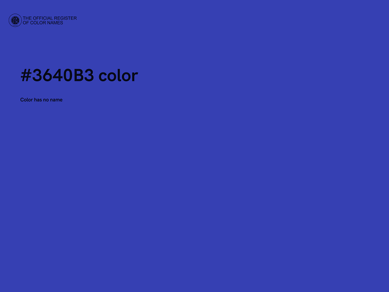 #3640B3 color image