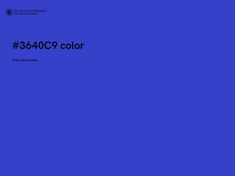 #3640C9 color image
