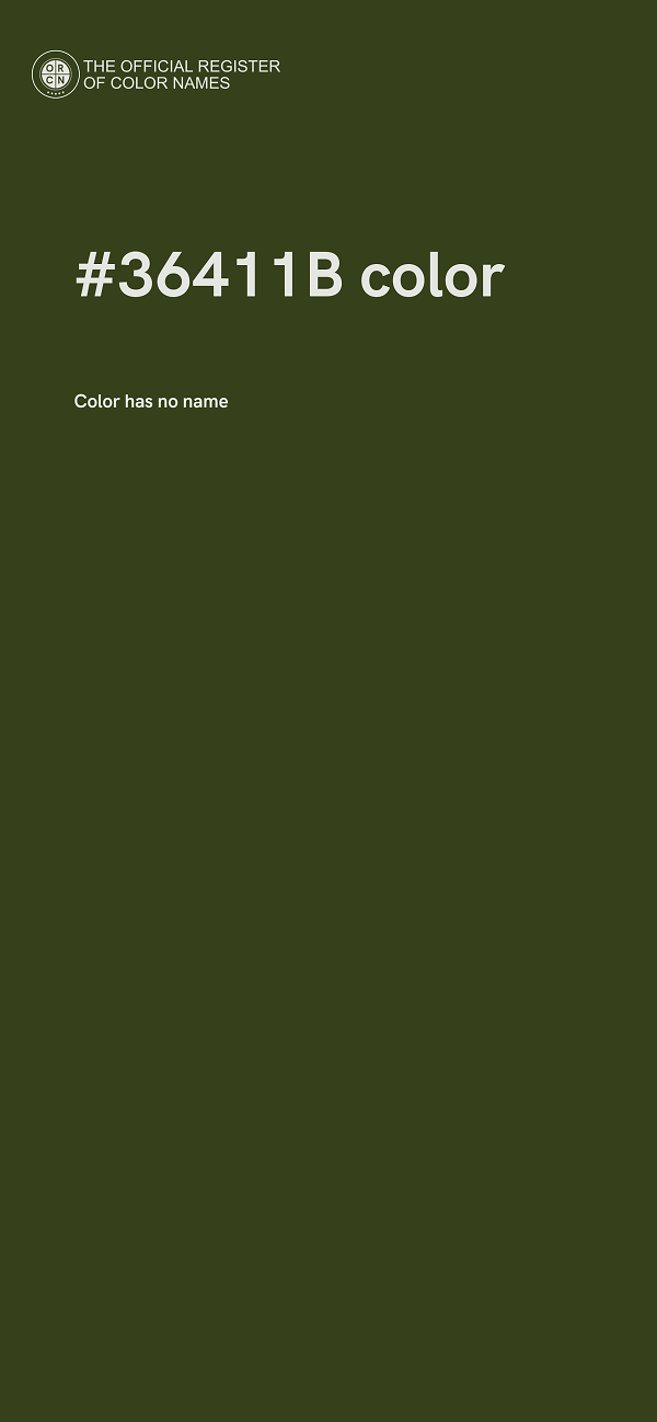 #36411B color image