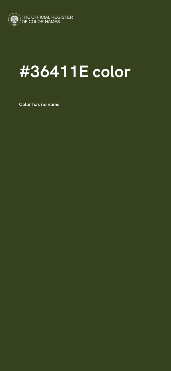 #36411E color image