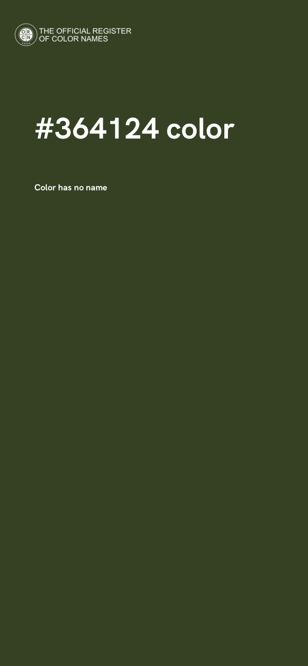 #364124 color image