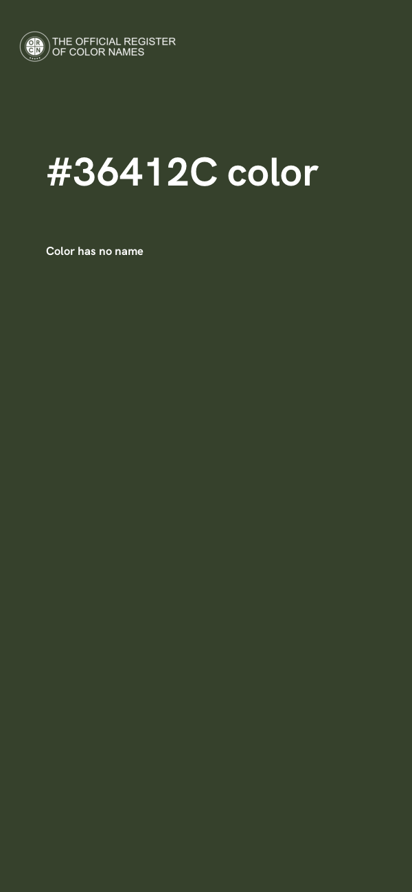 #36412C color image