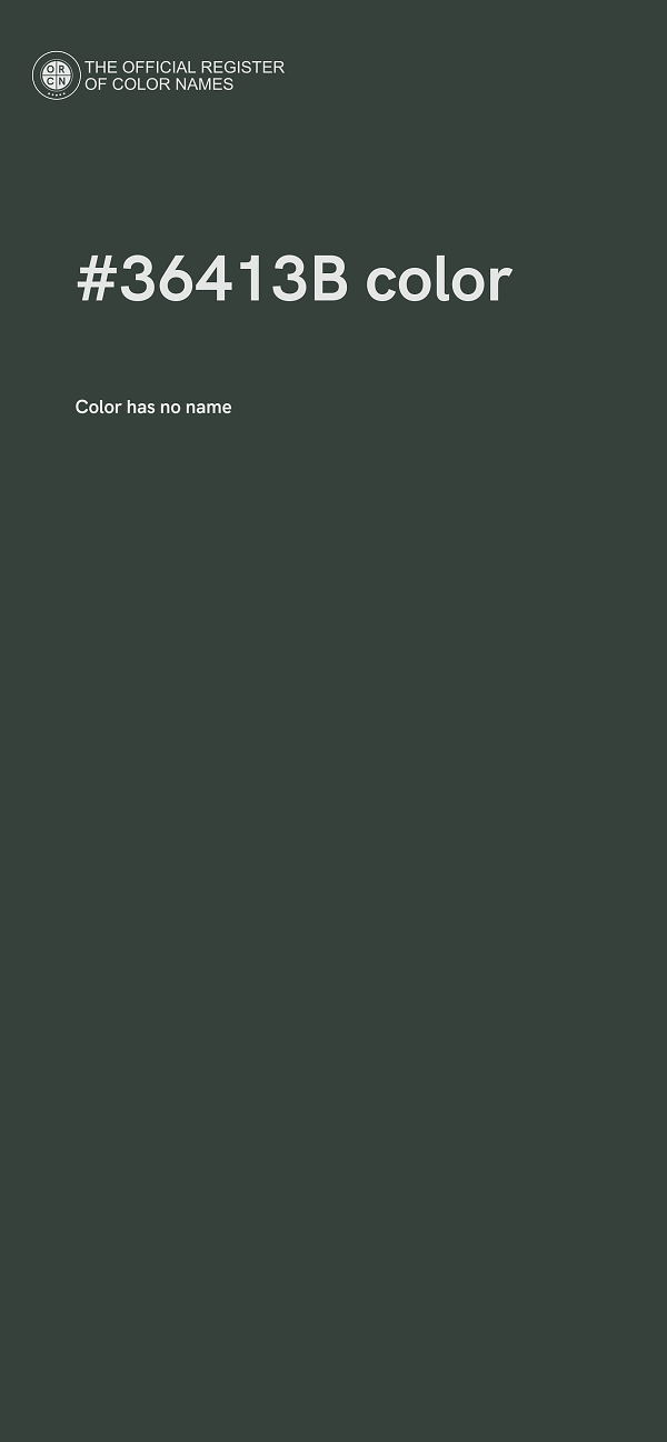 #36413B color image