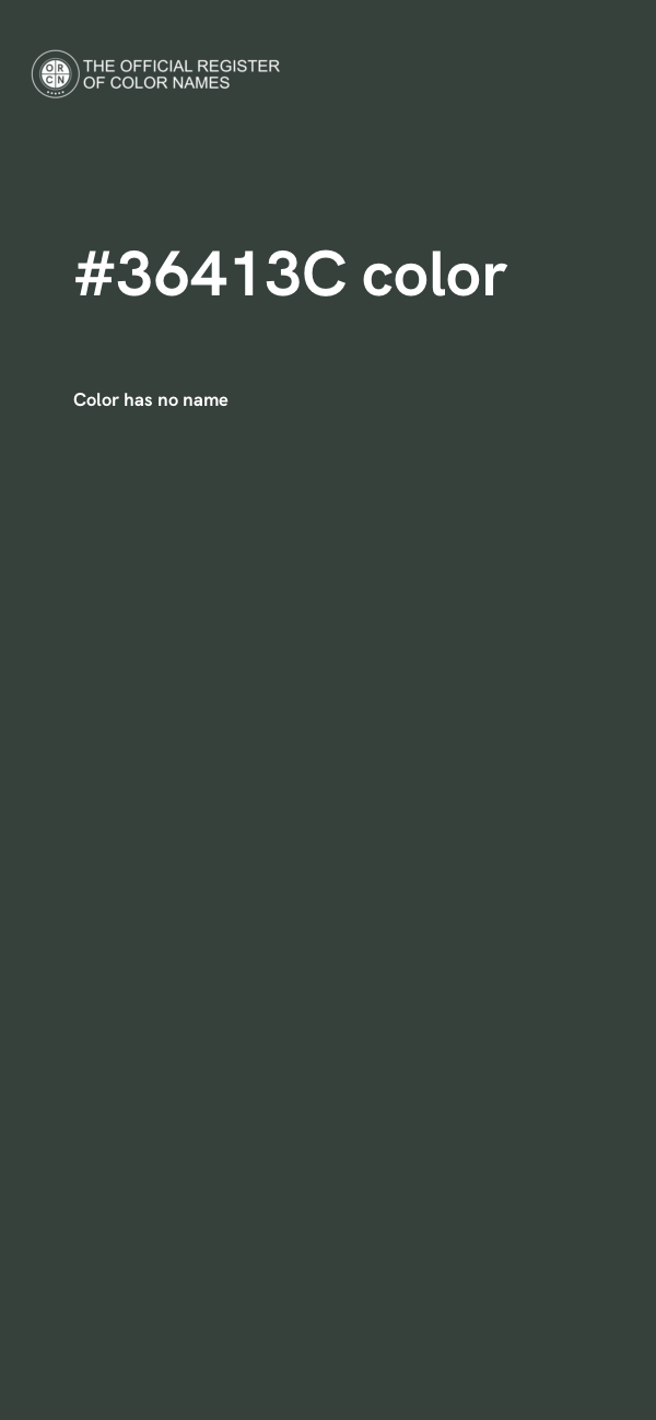 #36413C color image