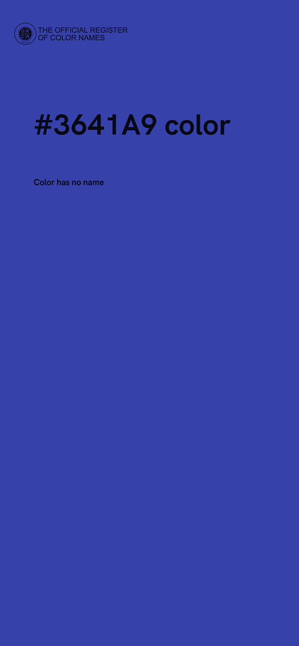 #3641A9 color image