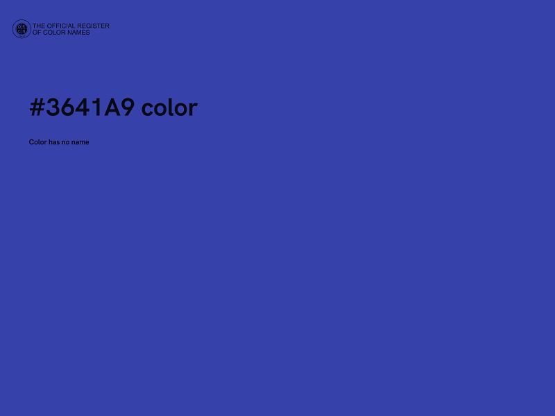 #3641A9 color image