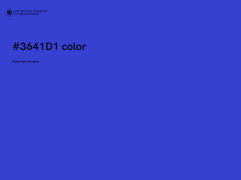 #3641D1 color image