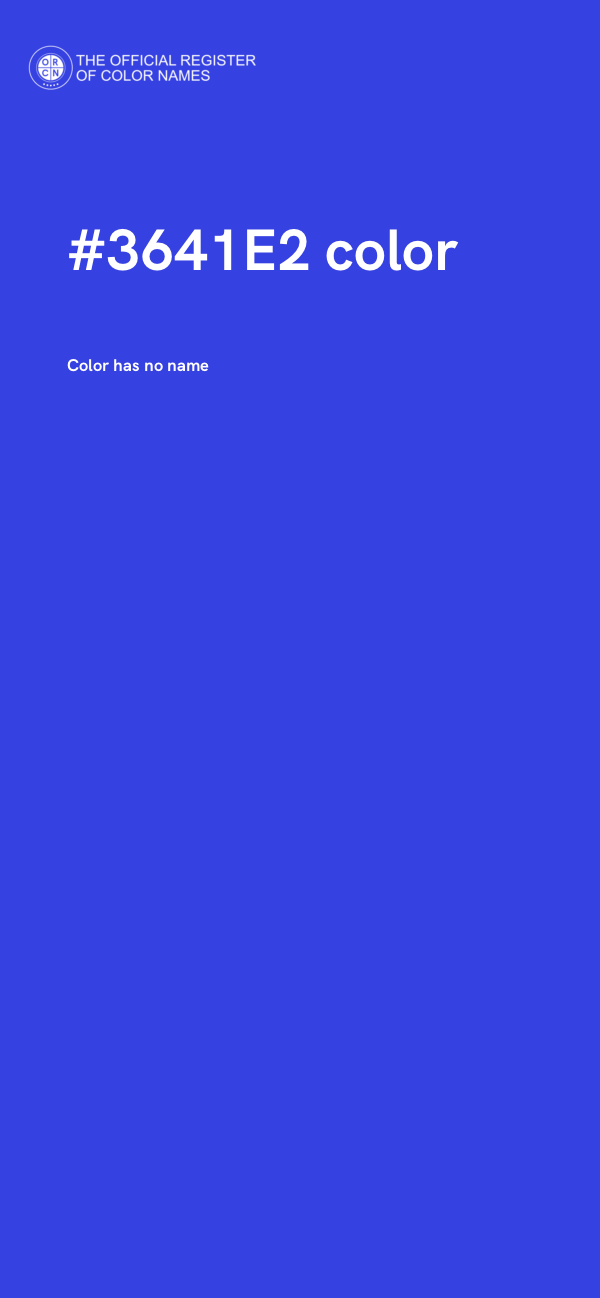 #3641E2 color image