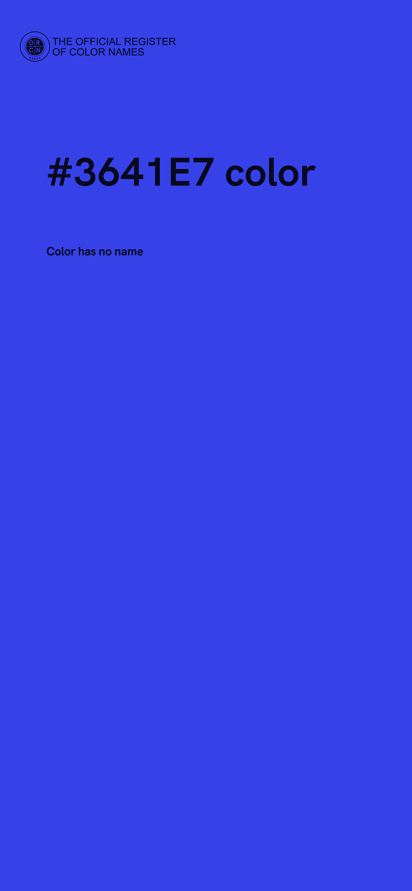 #3641E7 color image