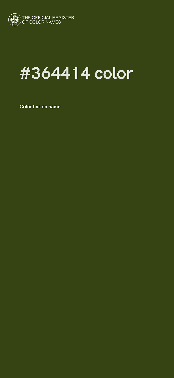 #364414 color image