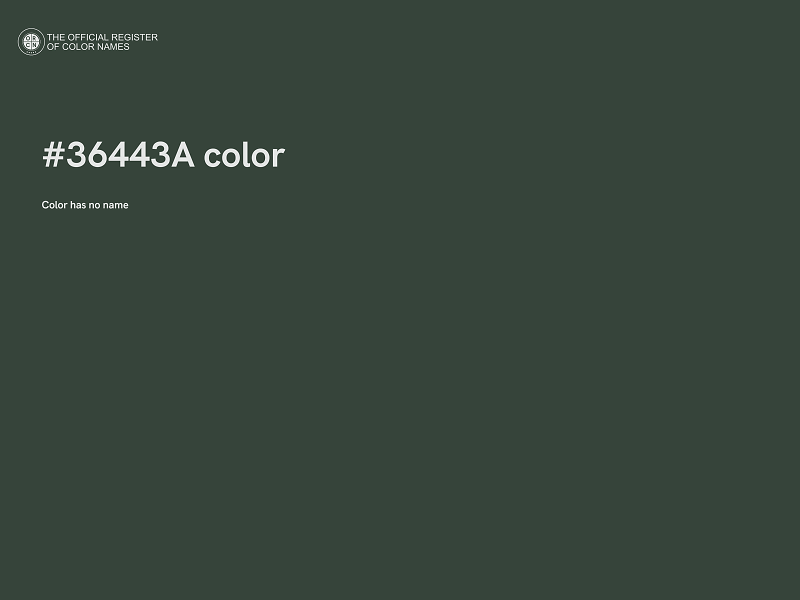 #36443A color image