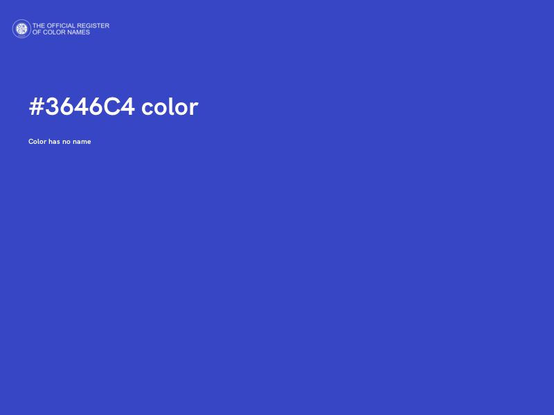 #3646C4 color image