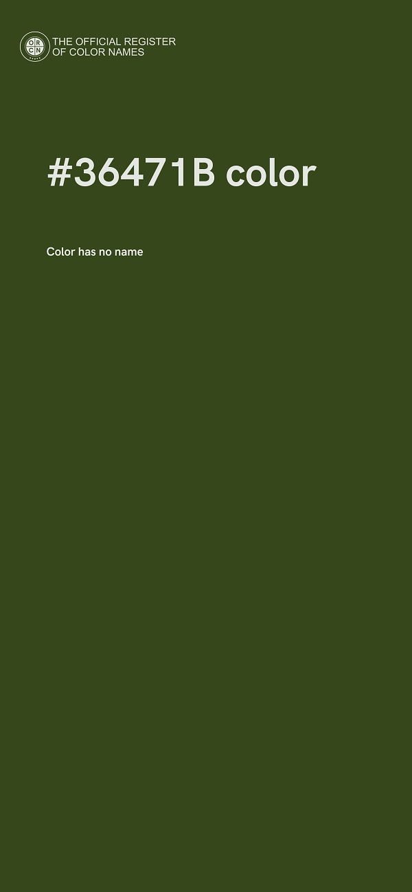#36471B color image
