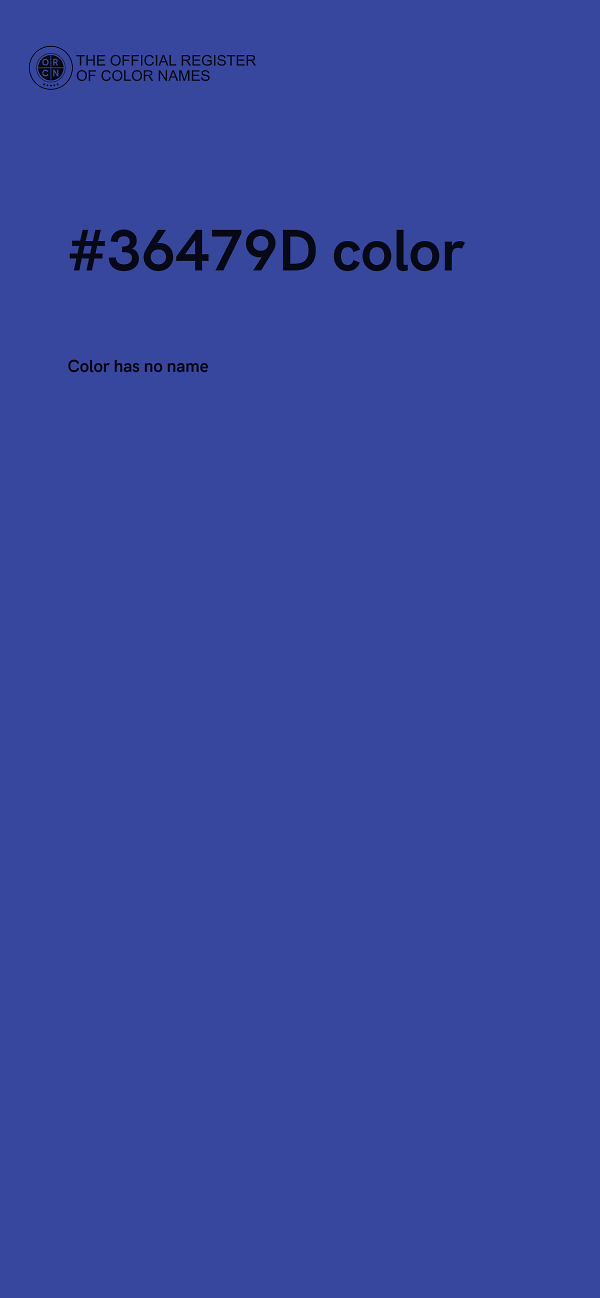 #36479D color image