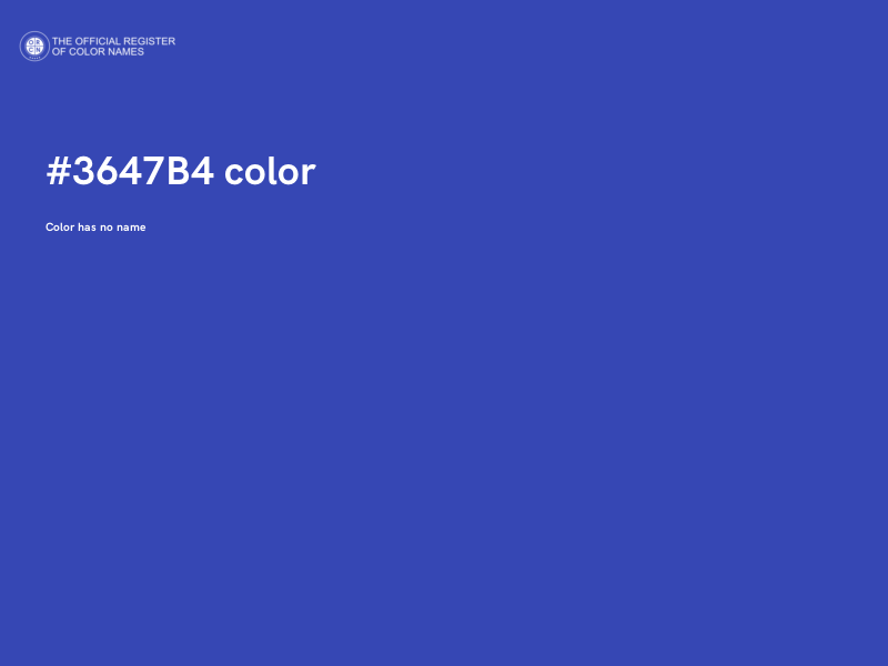 #3647B4 color image